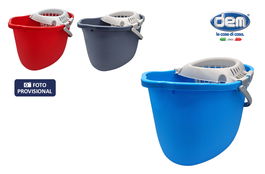 Inde Cubo 13L con Escurridor, Colores Surtidos, 27 x 35,5 x 28 cm (12 Unidades)