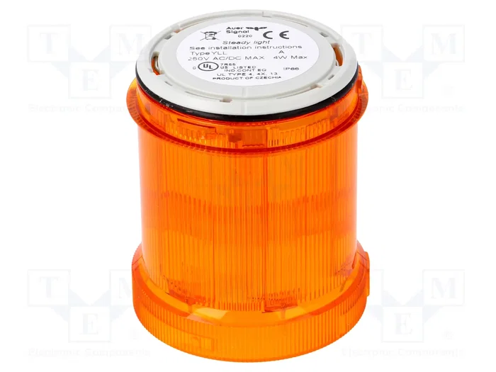 AUER SIGNAL Módulo de automatización señalizador luminoso naranja IP66 AUER SIGNAL Módulo de automatización señalizador luminoso naranja IP66