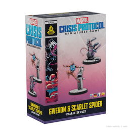 Atomic Mass Games Marvel Crisis Protocol CP155 - Expansión Gwenom y Scarlet Spider, juego de mesa con miniaturas, 14+, español, 2 jugadores