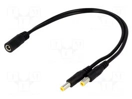 ESPE Cable de alimentación CC 2x0,5mm2 DC 5,5/2,1 0,2m