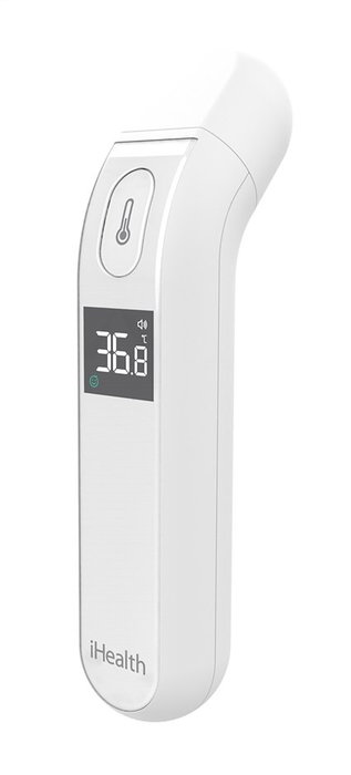 Ihealth Termómetro Digital Clínico Sin Contacto con Piel, Infrarrojos para Temperatura Corporal, Pantalla Iluminada Ihealth Termómetro Digital Clínico Sin Contacto con Piel, Infrarrojos para Temperatura Corporal, Pantalla Iluminada