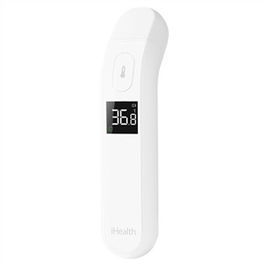 Ihealth Termómetro Digital Clínico Sin Contacto con Piel, Infrarrojos para Temperatura Corporal, Pantalla Iluminada