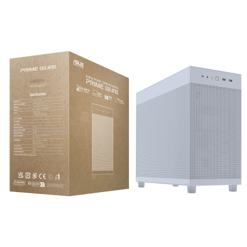 Asus Torre ATX ASUS PRIME AP303 Mesh Midi Tower Blanco