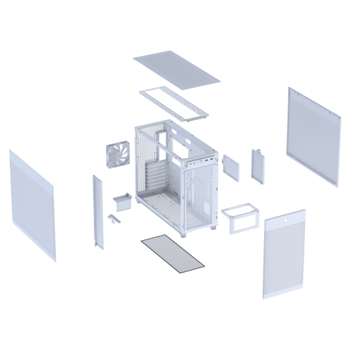 Asus Torre ATX ASUS PRIME AP303 Mesh Midi Tower Blanco