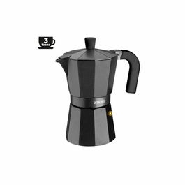 Cafetera Italiana BRA INOX BLACK 3T Negro