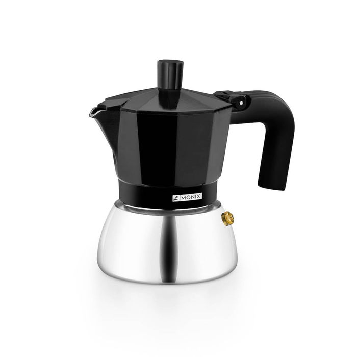 Cafetera Italiana BRA INOX BLACK 3T Negro
