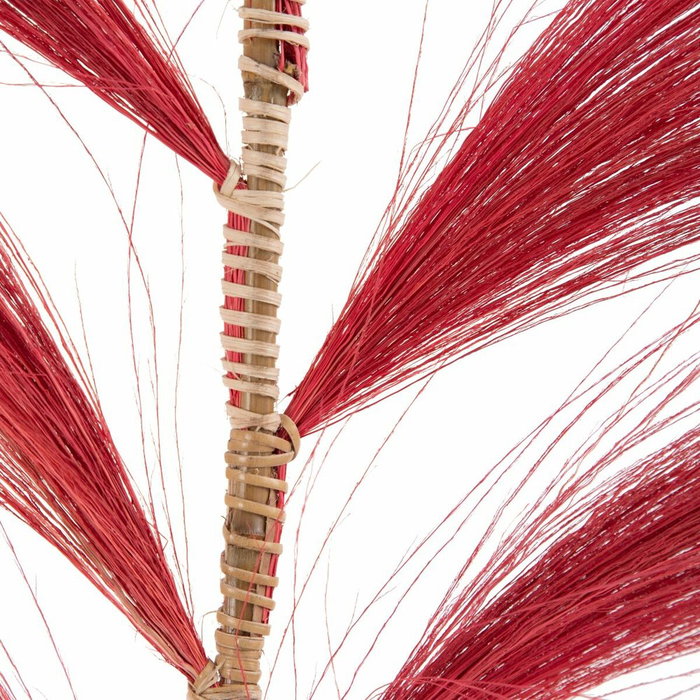 Ixia Rama Roja de Fibra Natural Decorativa 60 x 1 x 230 cm (Pack de 2)
