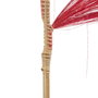 Ixia Rama Roja de Fibra Natural Decorativa 60 x 1 x 230 cm (Pack de 2)