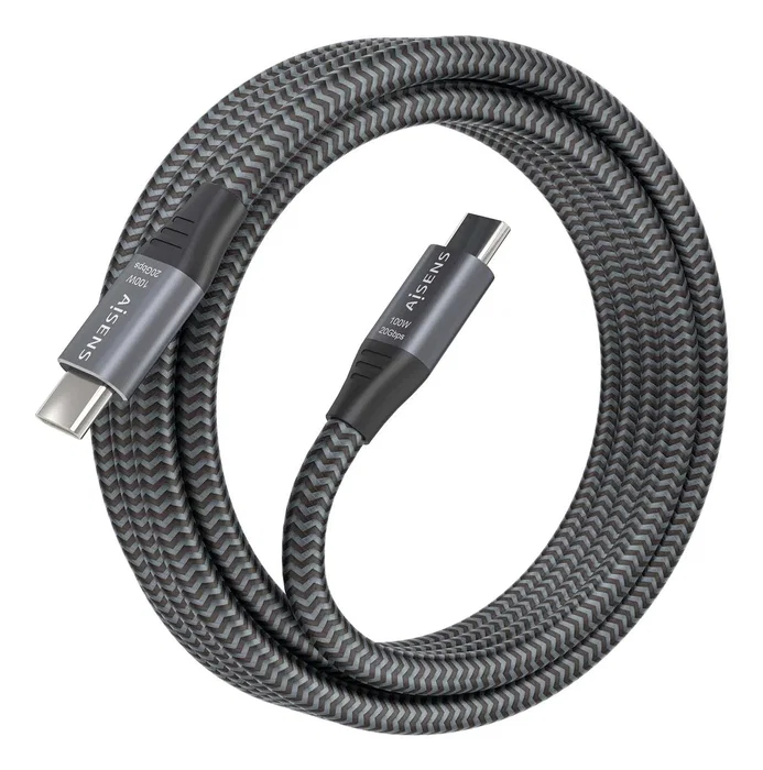 Aisens Cable USB 3.2 Gen 2x2 USB-C a USB-C 3m Gris