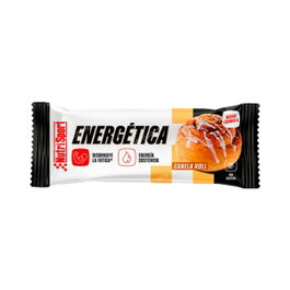 Nutrisport Barrita Energética Canela Roll 24 Unidades, Barrita Deportiva con Hidratos, MCT y Minerales, Sin Gluten