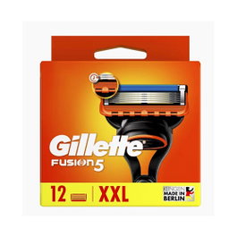 Gillette Fusion 5 Cuchillas de Afeitar, 12 Unidades