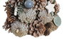 DKD Home Decor Árbol de Navidad Fantasía Natural Blanco 18 x 50 x 18 cm con Piñas