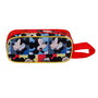 Disney Mickey Mouse Estuche Portatodo 3D Doble Joyful Azul con Relieve y Doble Compartimento