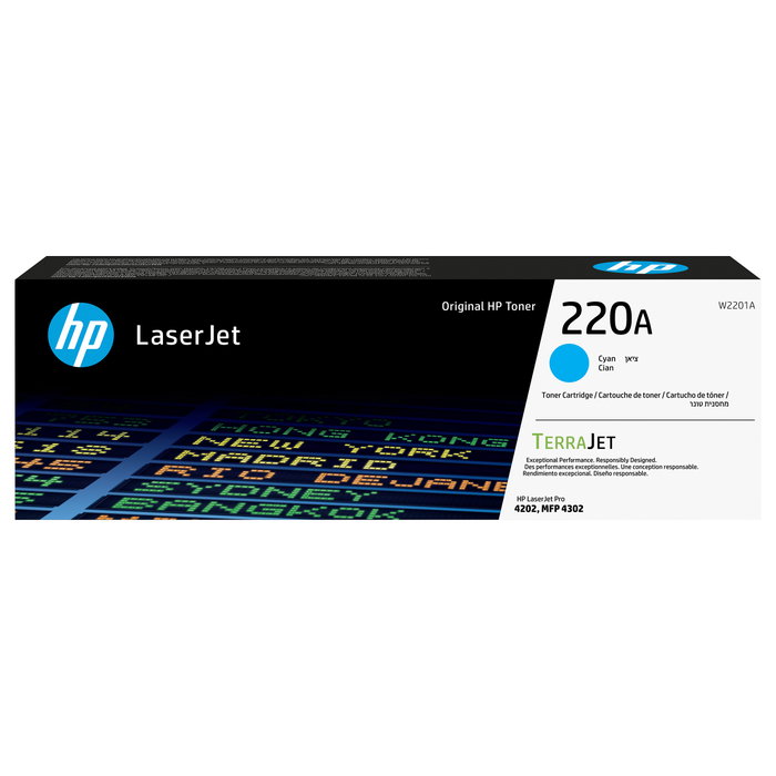 HP Cartucho de tóner Original LaserJet 220A Cian (W2201A) HP Cartucho de tóner Original LaserJet 220A Cian (W2201A)