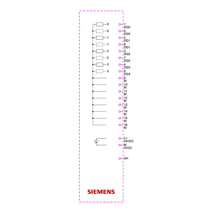 Siemens SIMATIC ET 200SP DQ 4x24VDC/2A ST 6ES7132-6BD21-0BA0