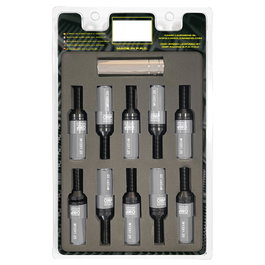 Omp Juego de 20 Tornillos Speed M12x1.25 con Protector de Aluminio Gris