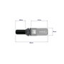 Omp Juego de 20 Tornillos Speed M12x1.25 con Protector de Aluminio Gris