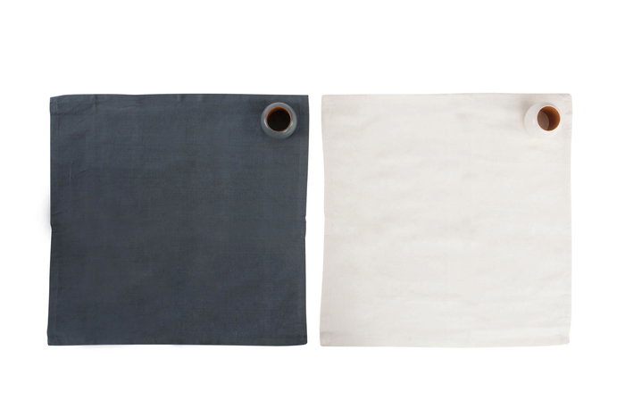 DKD Home Decor Individual Boho Beige Gris Algodón 40 x 40 x 47 cm Set de 6 (4 Unidades)