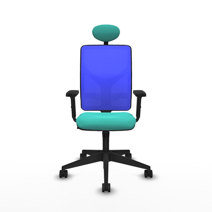PIQUERAS Y CRESPO Silla de oficina Motilla con mecanismo Sincro, Turquesa y Azul PIQUERAS Y CRESPO Silla de oficina Motilla con mecanismo Sincro, Turquesa y Azul