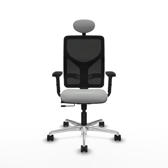 PIQUERAS Y CRESPO Silla de oficina Motilla Gris claro/Negro con mecanismo Sincro/Traslack PIQUERAS Y CRESPO Silla de oficina Motilla Gris claro/Negro con mecanismo Sincro/Traslack