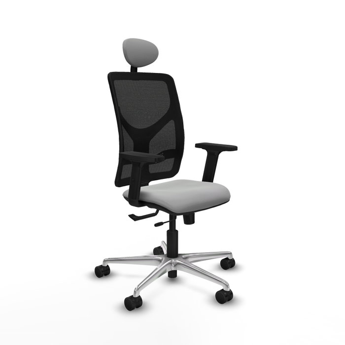 PIQUERAS Y CRESPO Silla de oficina Motilla Gris claro/Negro con mecanismo Sincro/Traslack PIQUERAS Y CRESPO Silla de oficina Motilla Gris claro/Negro con mecanismo Sincro/Traslack