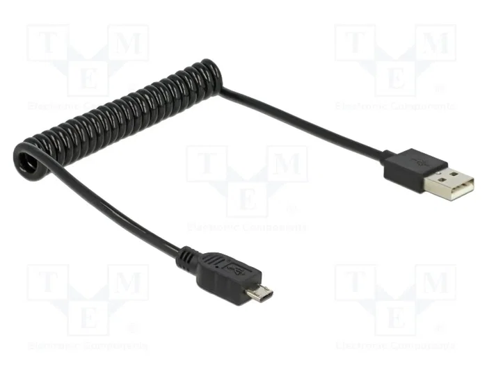 DeLOCK Cable USB 2.0-A a Micro-USB B de 0,6m Negro DeLOCK Cable USB 2.0-A a Micro-USB B de 0,6m Negro