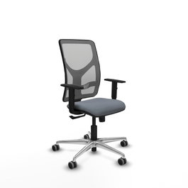 PIQUERAS Y CRESPO Silla de oficina Motilla Gris con mecanismo Sincro