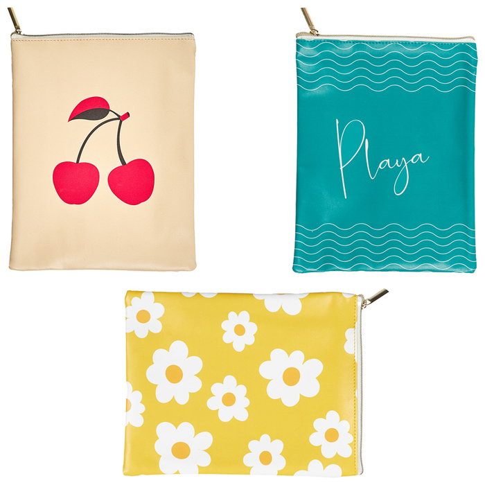 Jet Lag Estuche para Bañador 20x25 cm Modelos Surtidos: Margaritas, Cerezas, Turquesa
