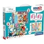 Clementoni CLE8005125182909 Edukit Disney Caja de aprendizaje 4 en 1, 2 rompecabezas, 1 nota, 1 juego de 6 cubos, a partir de 4 años, Hecho en Italia