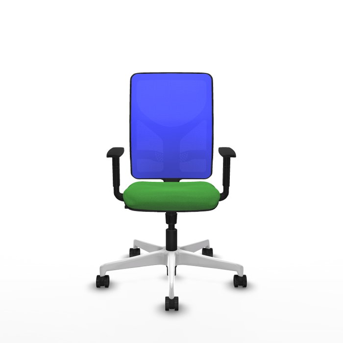 PIQUERAS Y CRESPO Silla de oficina Motilla con mecanismo Sincro, verde y azul