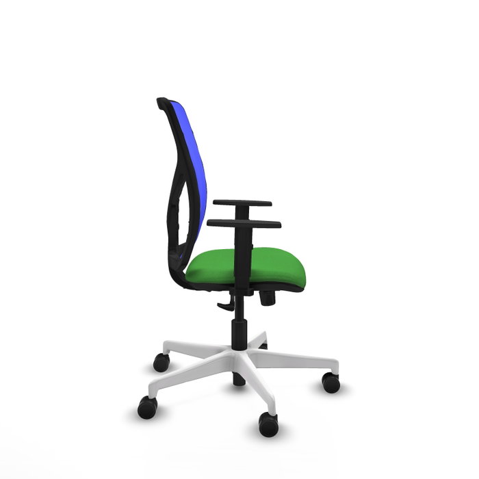 PIQUERAS Y CRESPO Silla de oficina Motilla con mecanismo Sincro, verde y azul