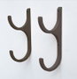 Hanah Home Raf277 Estantería de Pared de Madera Decorativa Negra para Hogar, 17x20x2 cm