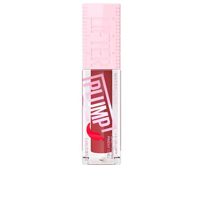Maybelline Lifter Plump Brillo Voluminizador de Labios, Efecto Relleno con Chilli, #006 Hot Chilli, Rojo/Rosa, 5,4 ml Maybelline Lifter Plump Brillo Voluminizador de Labios, Efecto Relleno con Chilli, #006 Hot Chilli, Rojo/Rosa, 5,4 ml