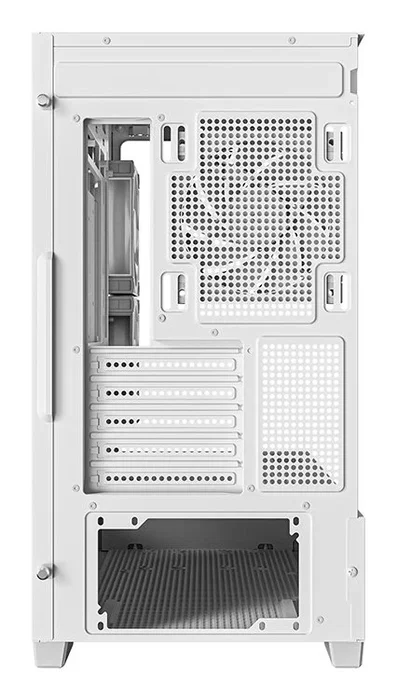 Deepcool CG380 3F WH Midi Tower - Caja ATX PC Blanco, R-CG380-WHAGM3-G, con 2 Paneles de Vidrio Templado, Ventiladores ARGB, Filtros Anti-Polvo, USB-C