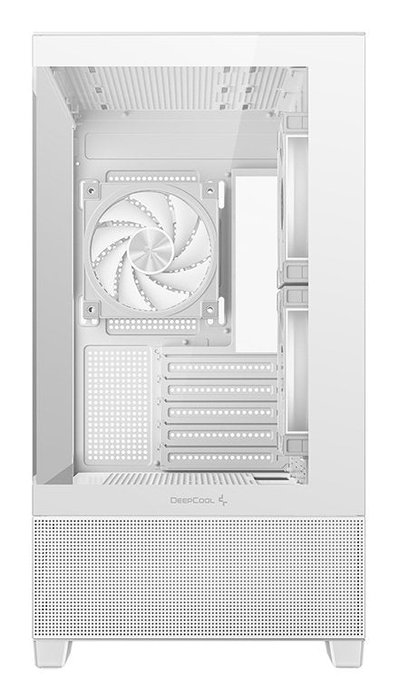 Deepcool CG380 3F WH Midi Tower - Caja ATX PC Blanco, R-CG380-WHAGM3-G, con 2 Paneles de Vidrio Templado, Ventiladores ARGB, Filtros Anti-Polvo, USB-C
