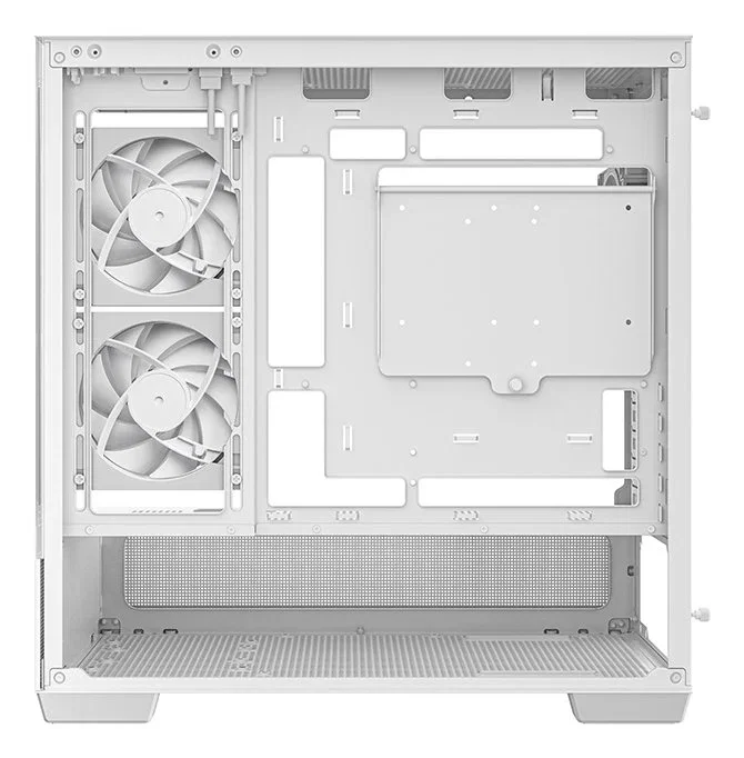 Deepcool CG380 3F WH Midi Tower - Caja ATX PC Blanco, R-CG380-WHAGM3-G, con 2 Paneles de Vidrio Templado, Ventiladores ARGB, Filtros Anti-Polvo, USB-C