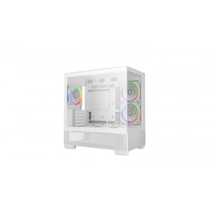 Deepcool CG380 3F Caja Torre Blanca Vidrio Templado x2 R-CG380-WHAGM3-G