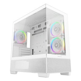 Deepcool CG380 3F Caja Torre Blanca Vidrio Templado x2 R-CG380-WHAGM3-G