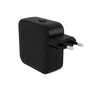 HYPER HJ1003BKWWGL HyperJuice Cargador GaN 70W USB-C para Viajes con 4 Puertos (3x USB-C + 1x USB-A) Negro - Carga Rápida para Portátil, Smartphone, Tablet