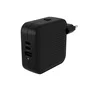 HYPER HJ1003BKWWGL HyperJuice Cargador GaN 70W USB-C para Viajes con 4 Puertos (3x USB-C + 1x USB-A) Negro - Carga Rápida para Portátil, Smartphone, Tablet