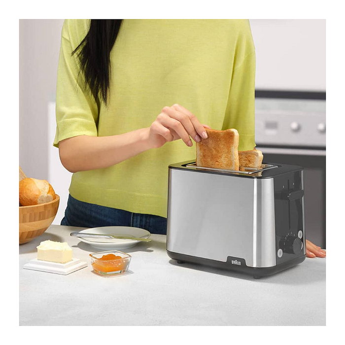 Braun HT 1510 BK PurShine Tostador de 2 ranuras