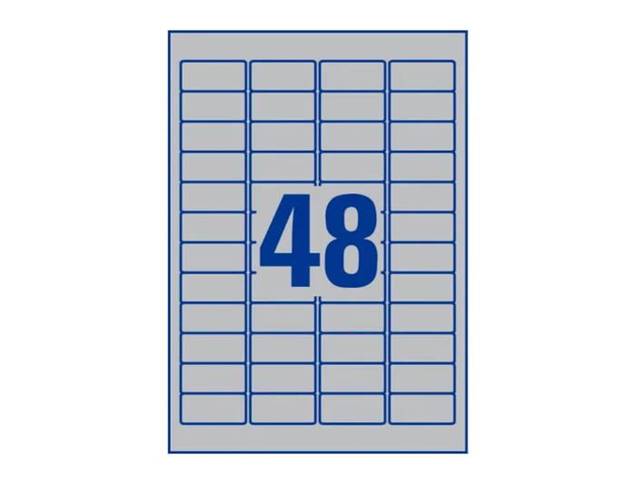 Avery Etiquetas Adhesivas Poliéster Plata 45.7x21.2 mm Láser Pack 960 Unidades Resistentes Agua UV Temperatura Avery Etiquetas Adhesivas Poliéster Plata 45.7x21.2 mm Láser Pack 960 Unidades Resistentes Agua UV Temperatura