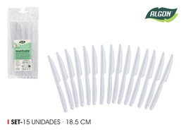 Algon Set de 24 Cuchillos de Mesa 18.5 cm
