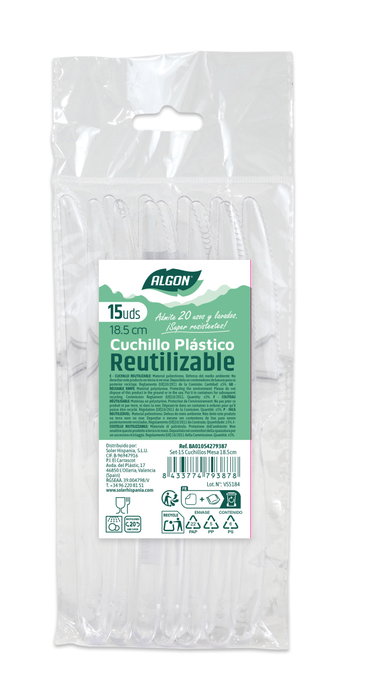 Algon Set de 24 Cuchillos de Mesa 18.5 cm