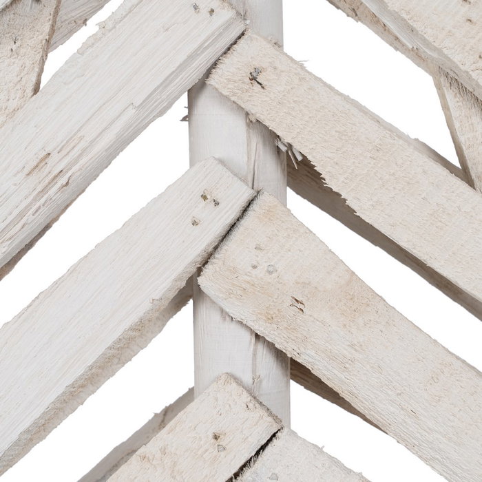 Figura Árbol Blanco Madera Paulonia 34 X 11 X 90 cm