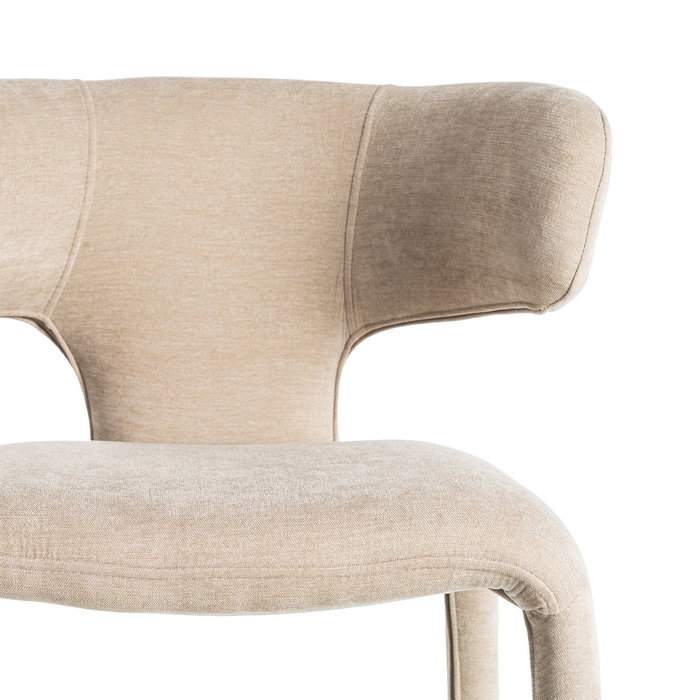 Silla Taupe Tejido 58 X 55 X 76 cm (Set de 2)