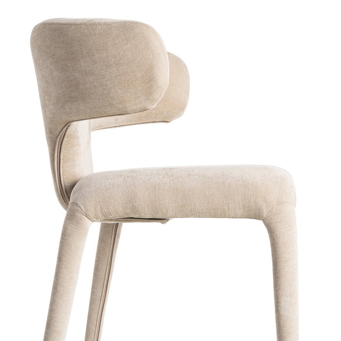 Silla Taupe Tejido 58 X 55 X 76 cm (Set de 2)