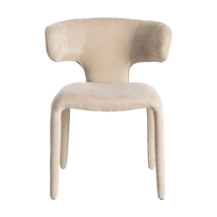 Silla Taupe Tejido 58 X 55 X 76 cm (Set de 2)