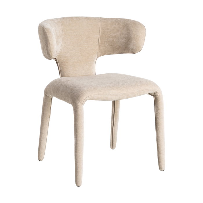 Silla Taupe Tejido 58 X 55 X 76 cm (Set de 2)
