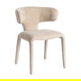 Silla Taupe Tejido 58 X 55 X 76 cm (Set de 2)